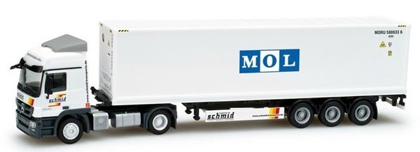 Mercedes-Benz Actros L 08 Container-Sattelzug mit drei Containern "Schmid Regensburg / MOL"