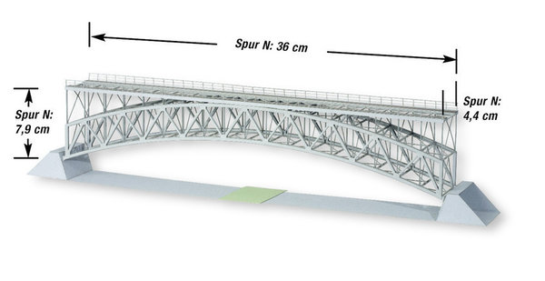 Schloßbachbrücke 36cm (Lasercut) (Noch 62840)